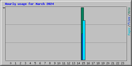 Hourly usage for March 2024