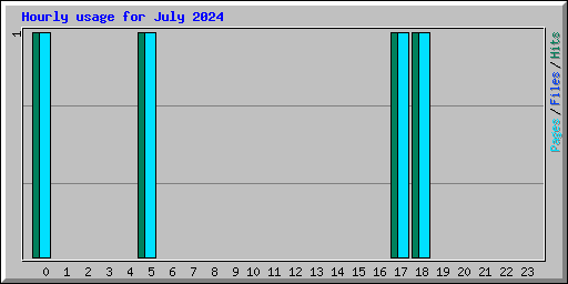 Hourly usage for July 2024