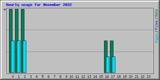 Hourly usage for November 2022