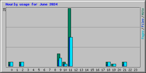 Hourly usage for June 2024