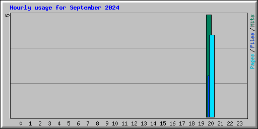 Hourly usage for September 2024