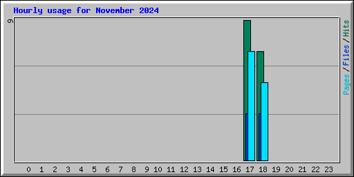 Hourly usage for November 2024