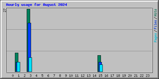 Hourly usage for August 2024