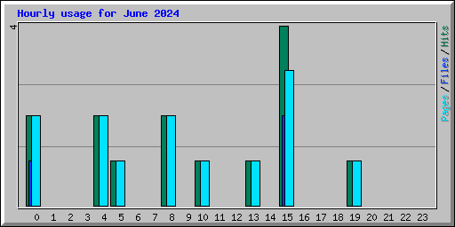 Hourly usage for June 2024
