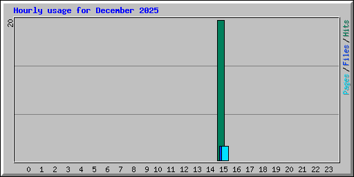 Hourly usage for December 2025
